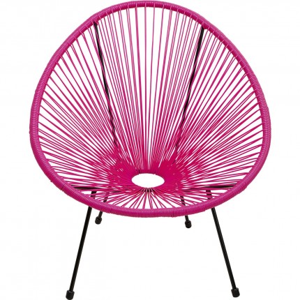 Outdoor Armchair Acapulco pink Kare Design