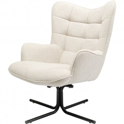 Swivel Armchair Oscar Cream Kare Design