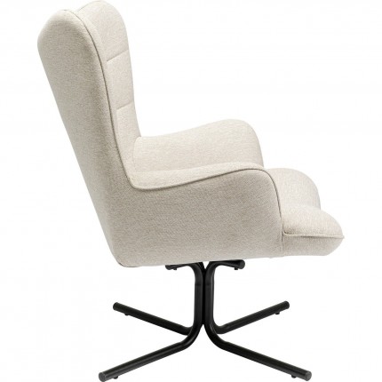 Swivel Armchair Oscar Cream Kare Design