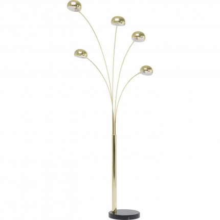 Lampadaire Five Fingers 215cm laiton Kare Design