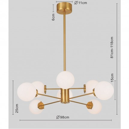 Suspension Heavenly dorée 98cm Kare Design