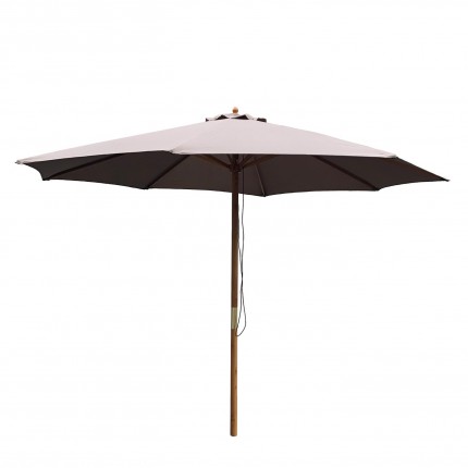 Wooden parasol 300cm taupe Gescova