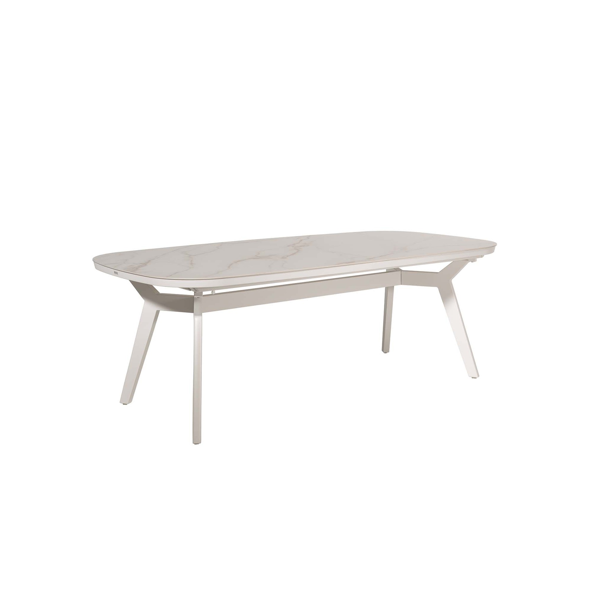 Table de jardin Mali 260x120cm blanche Gescova