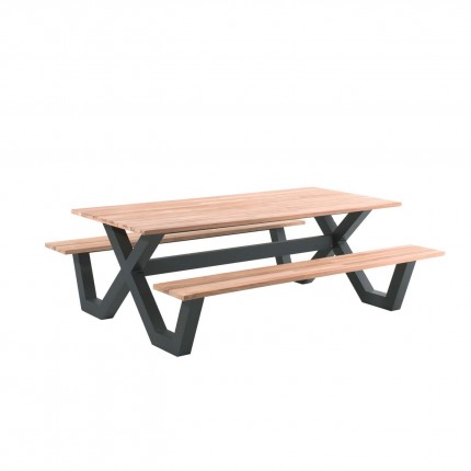 Gescova black Carelli picnic table