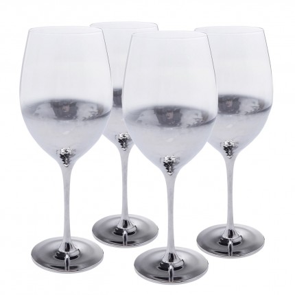 Red Wine Glass Night Sky (4/set) Kare Design