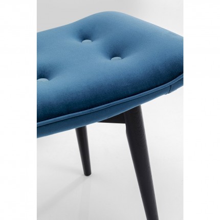 Stool Vicky velvet bluegreen 46x59cm