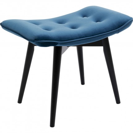 Stool Vicky velvet bluegreen 46x59cm