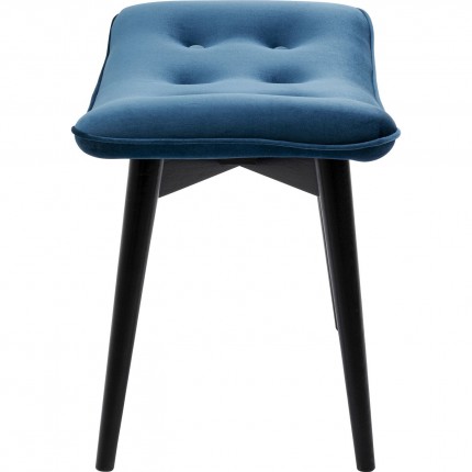 Stool Vicky velvet bluegreen 46x59cm