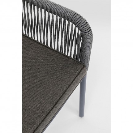 Outdoor Chair with Armrest Wave grey Kare Design