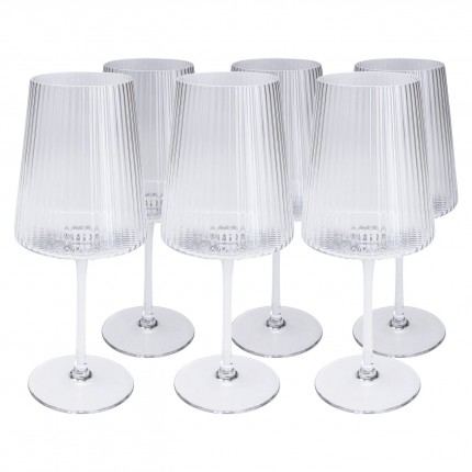 Wine Glass Riffle (6/set) Kare Design