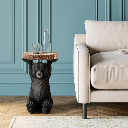 Table d'appoint Animal Ours noir Kare Design