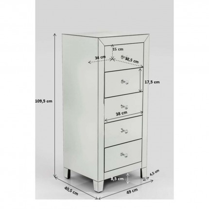 Dresser Luxury 5 Drawers Kare Design