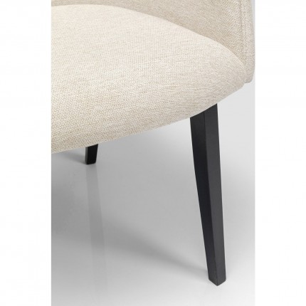 Chair with armrests Modino cream Kare Design