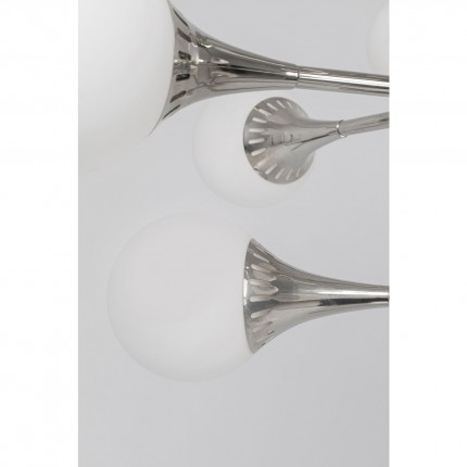 Suspension Bulb Fiction 20 globes argentée Kare Design