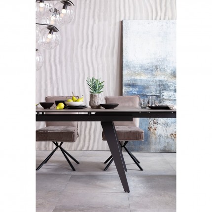 Extension Table Amsterdam Dark 200(45+45)x100cm Kare Design