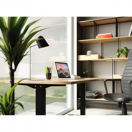 Chaise de bureau pivotante Labora haute noire Kare Design