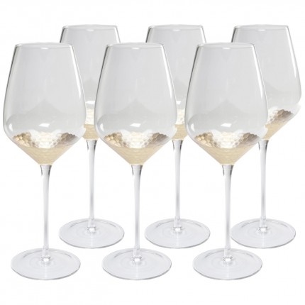 Red Wine Glass Gobi (6/set) Kare Design