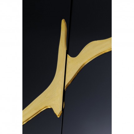 Sideboard Cracked black and gold Kare Design