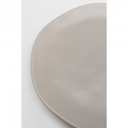 Plate Organic Grey Ø20cm (4/Set) Kare Design