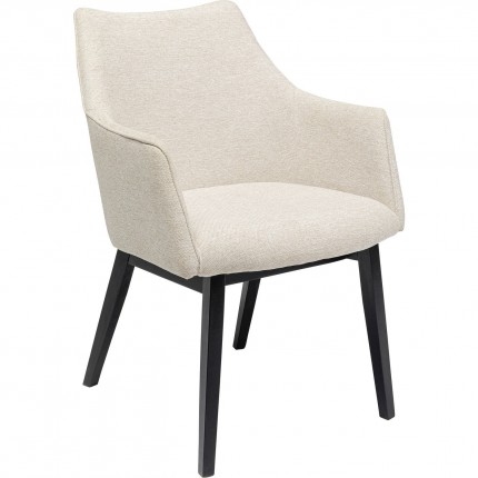 Chair with armrests Modino cream Kare Design