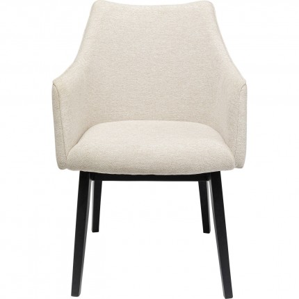 Chair with armrests Modino cream Kare Design