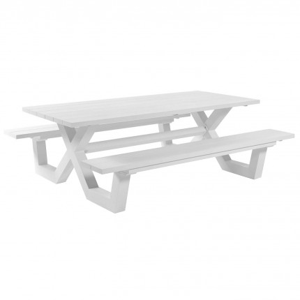 Bonucci white Gescova picnic table