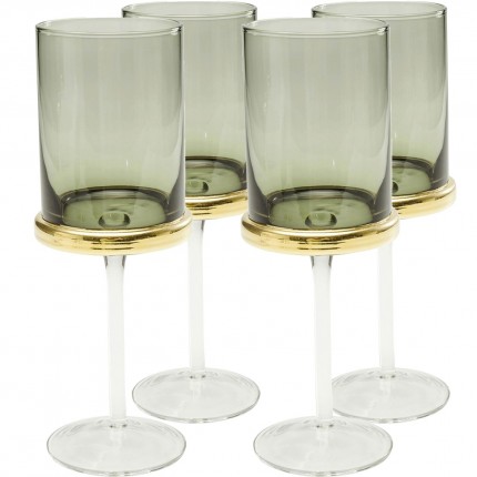 White Wine Glass Innocent Smoke (4/set) Kare Design