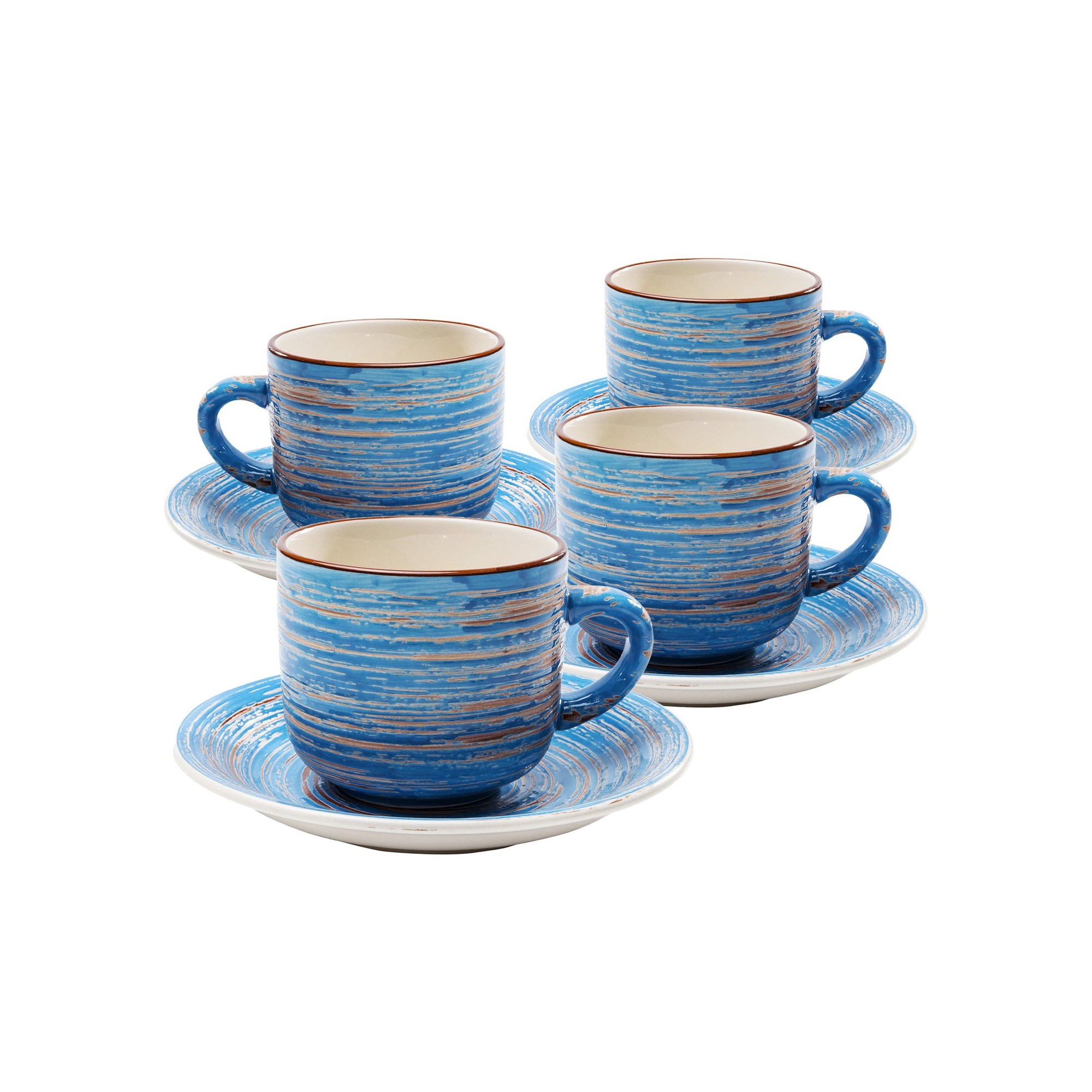 Coffee Mug Swirl Blue (2/Set) Kare Design