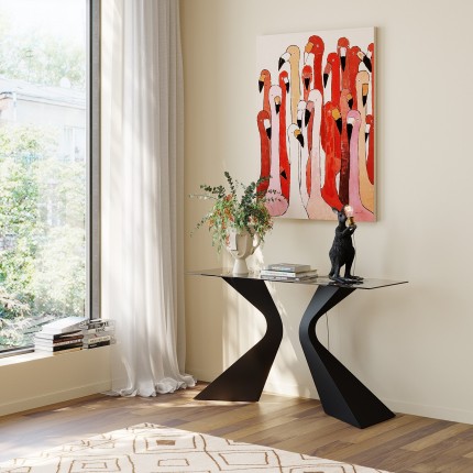 Console Gloria 140x45cm black Kare Design