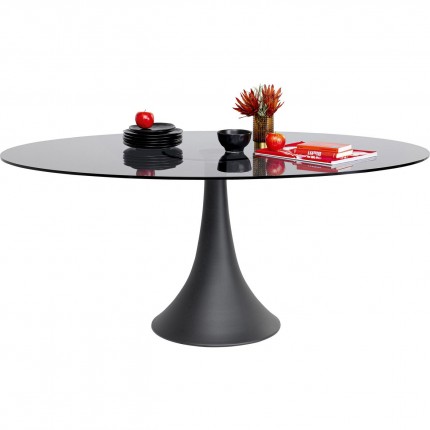 Table Grande Possibilita 180x120cm black smoke glass Kare Design