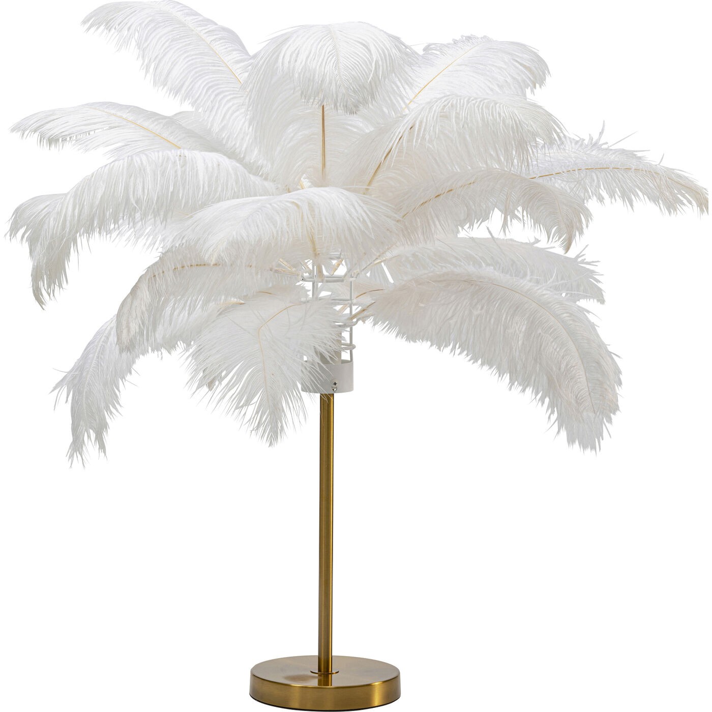 Kare Design Lampe plumes blanches