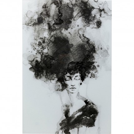 Glass Picture Smokey Hair 100x150cm Kare Design