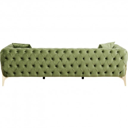 Sofa Bellissima 3-Seater velvet Green Kare Design