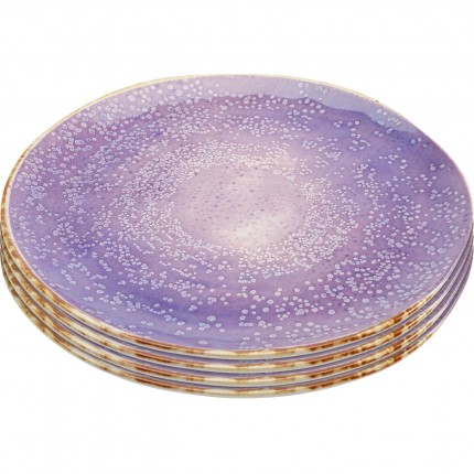 Plate Shirley Violet Ø26cm (4/set) Kare Design