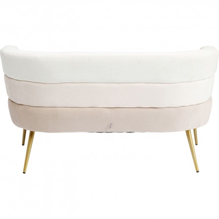 Sofa Sandwich 2-Seater velvet cream Kare Design