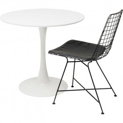 Table Schickeria Ø80cm white Kare Design