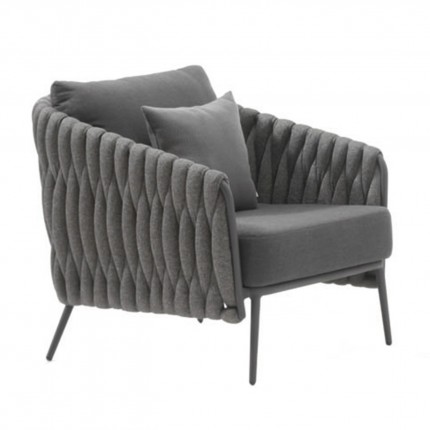 Gescova Vigo anthracite grey garden armchair