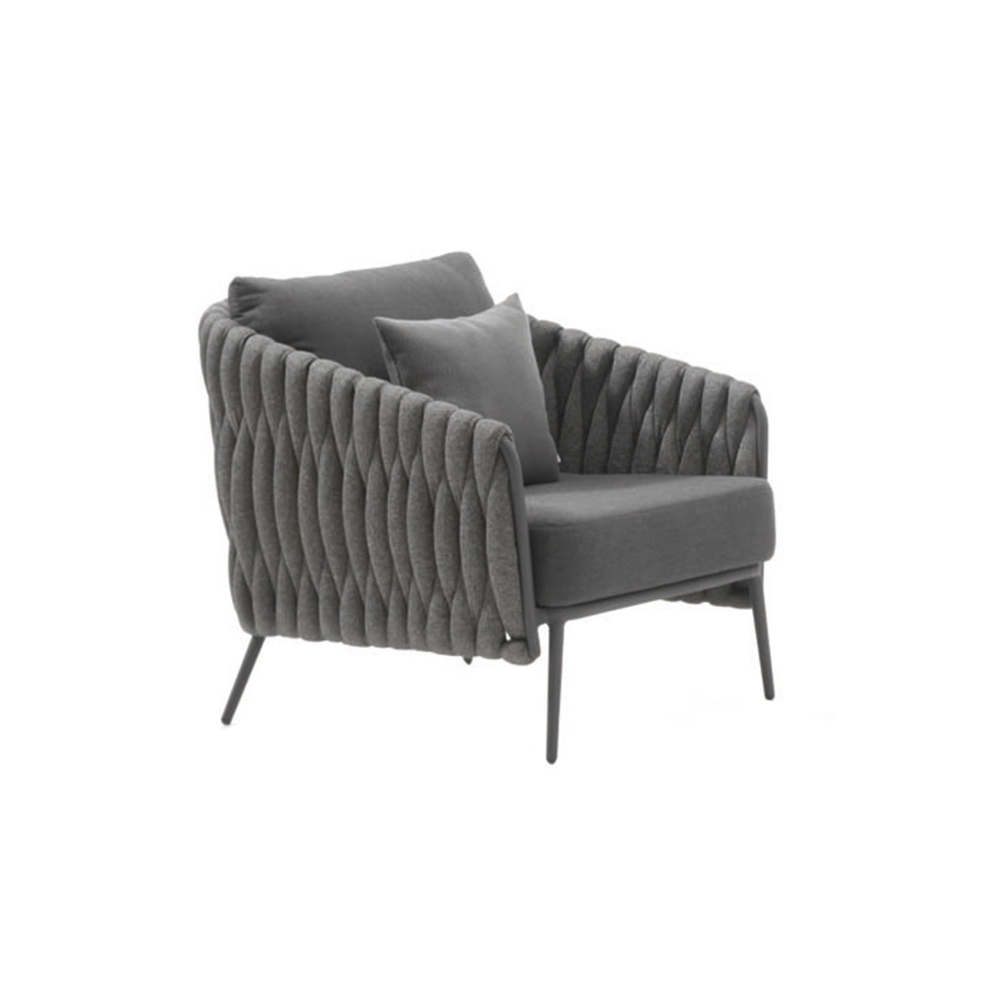 Fauteuil de jardin Vigo gris anthracite Gescova