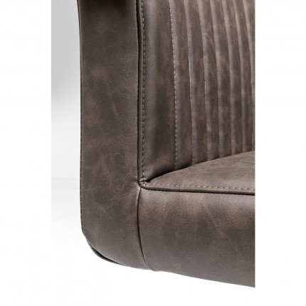 Chair with armrests Cantilever Thamos brown Kare Design