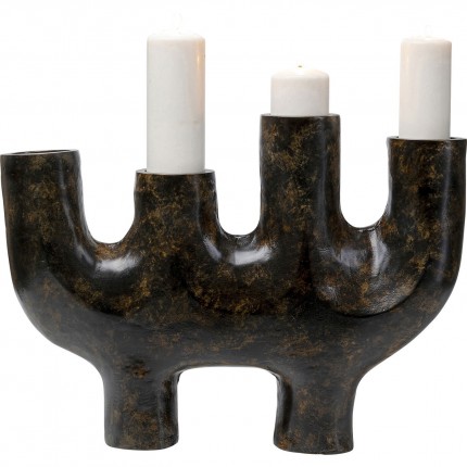 Candle Holder Sticker 4 arms brown Kare Design