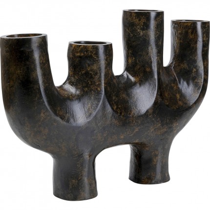 Candle Holder Sticker 4 arms brown Kare Design