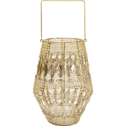 Lantern Hayat gold 33cm Kare Design