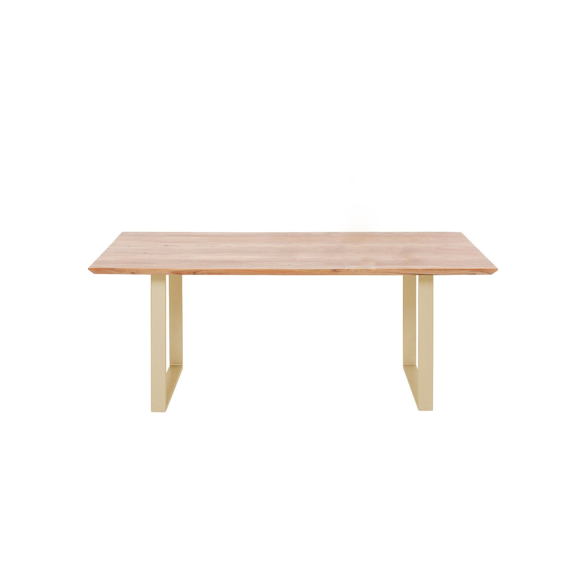 Table Symphony acacia laiton 180x90cm Kare Design