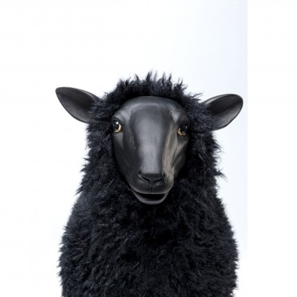 Deco sheep 48cm zwart Kare Design