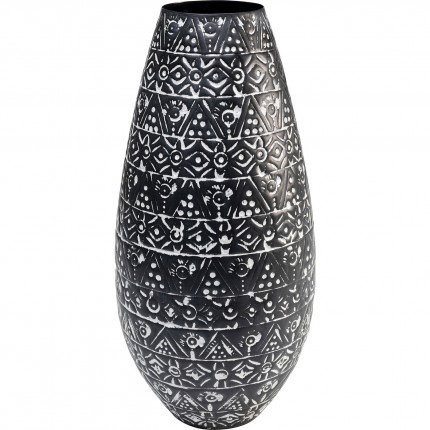 Vase Sketch black and white 41cm Kare Design