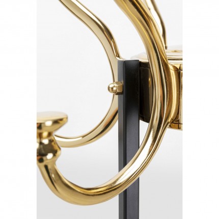 Coat Rack Luna black and gold Kare Design