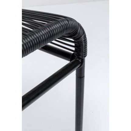 Outdoor Stool Acapulco black Kare Design