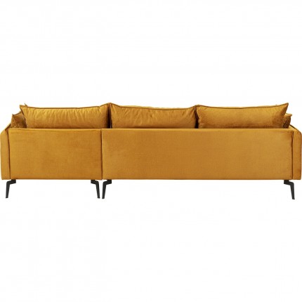 Corner Sofa Monza right velvet ocher Kare Design