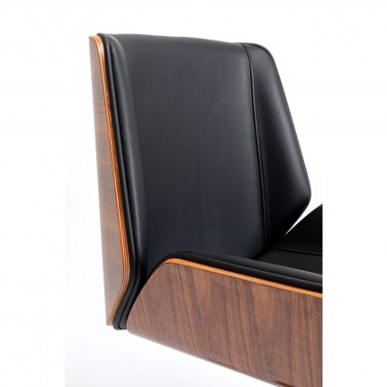 Chaise de bureau pivotante Rouven noire Kare Design