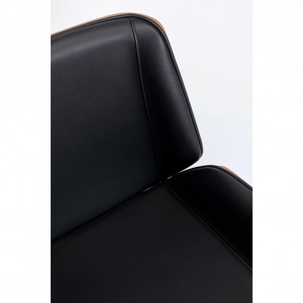 Chaise de bureau pivotante Rouven noire Kare Design